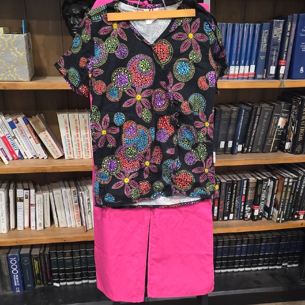 White Cross Multicolor Patterned Garment